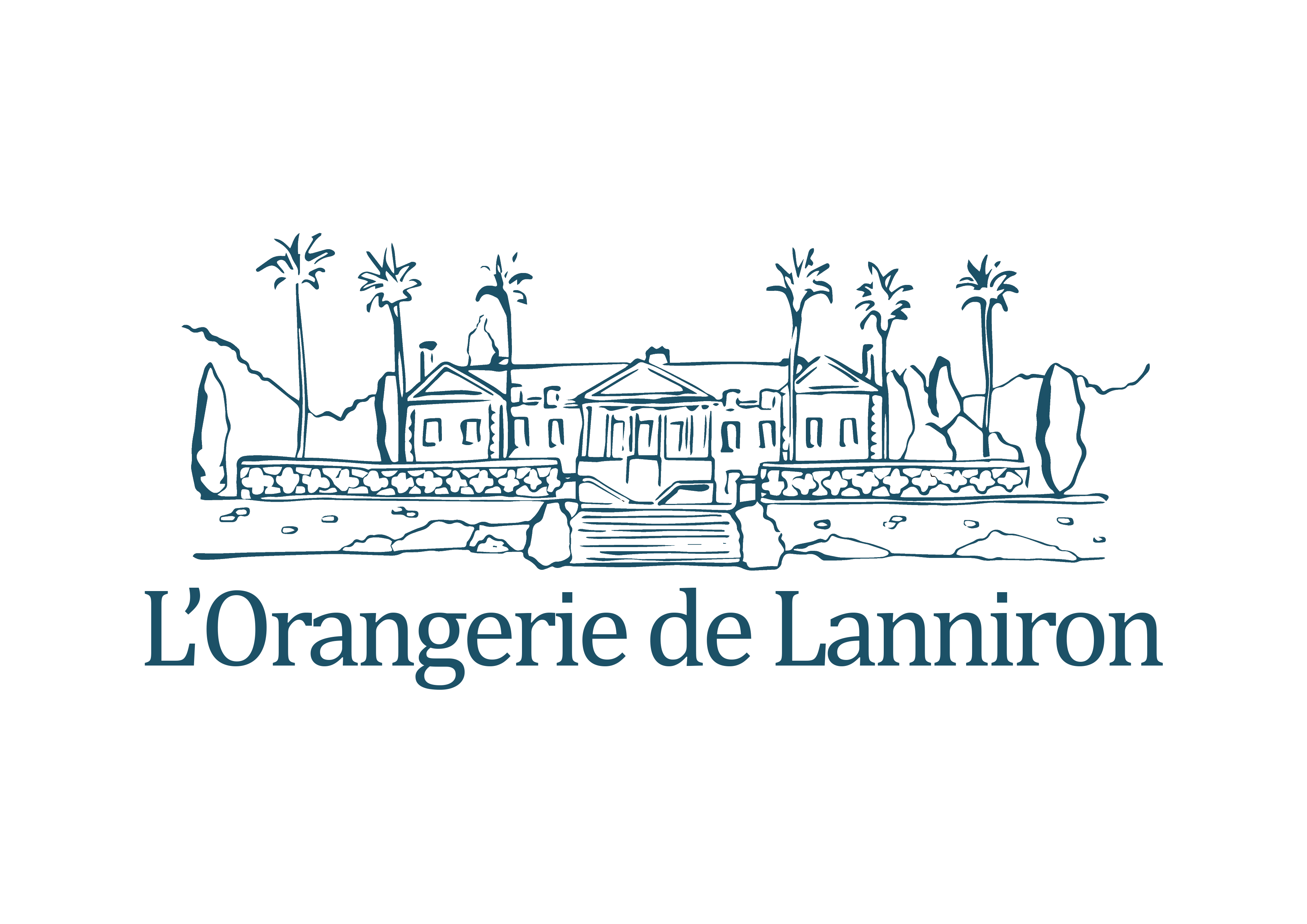 logo L'orangerie de Lanniron bleu
